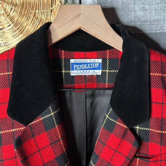 Vtg Pendleton Blazer Holiday - Picture 3 of 9